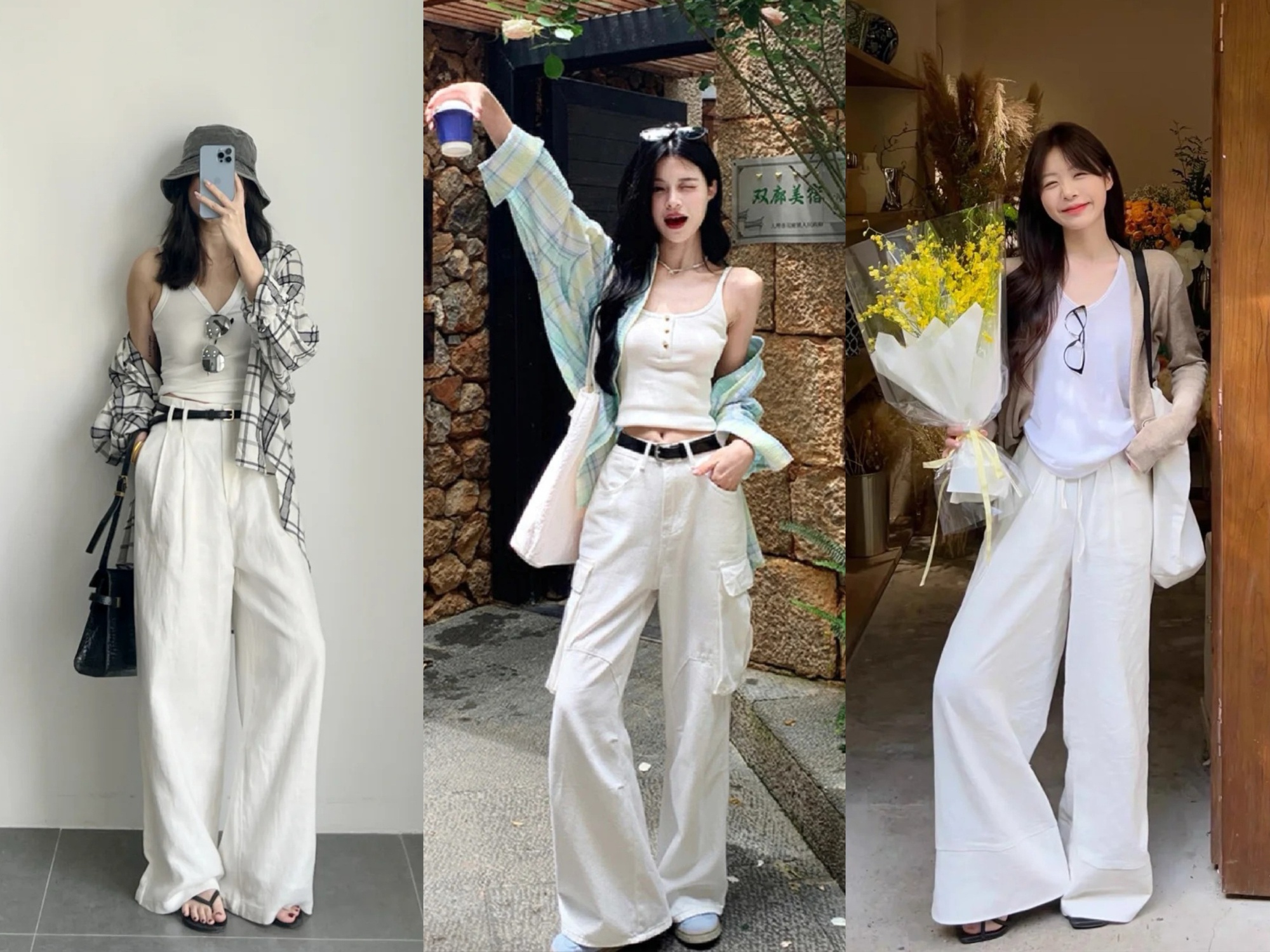 Quần ống rộng lên ngôi, nắm vững bí quyết phối đồ để nâng tầm phong cách thời thượng- Ảnh 8. Quần ống rộng lên ngôi, nắm vững bí quyết phối đồ để nâng tầm phong cách thời thượng- Ảnh 8.