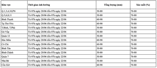 TPHCM sắp mưa lớn diện rộng, có nơi trên 200mm- Ảnh 1.