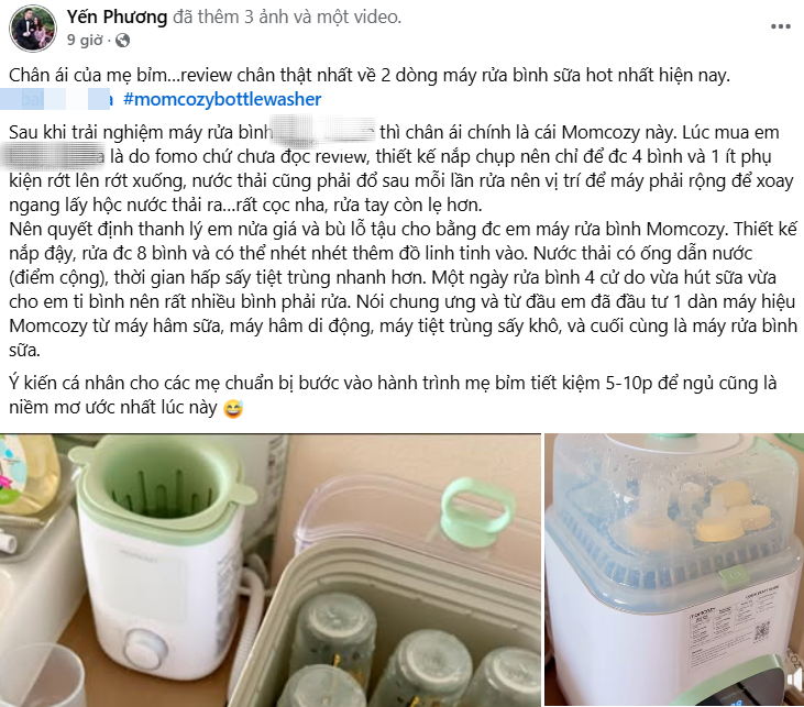Hot mom Yến Phương - bà xã ca sĩ Lam Trường chia sẻ về chiếc máy chân ái "giải phóng sức lao động" cho các mẹ bỉm sữa- Ảnh 2.