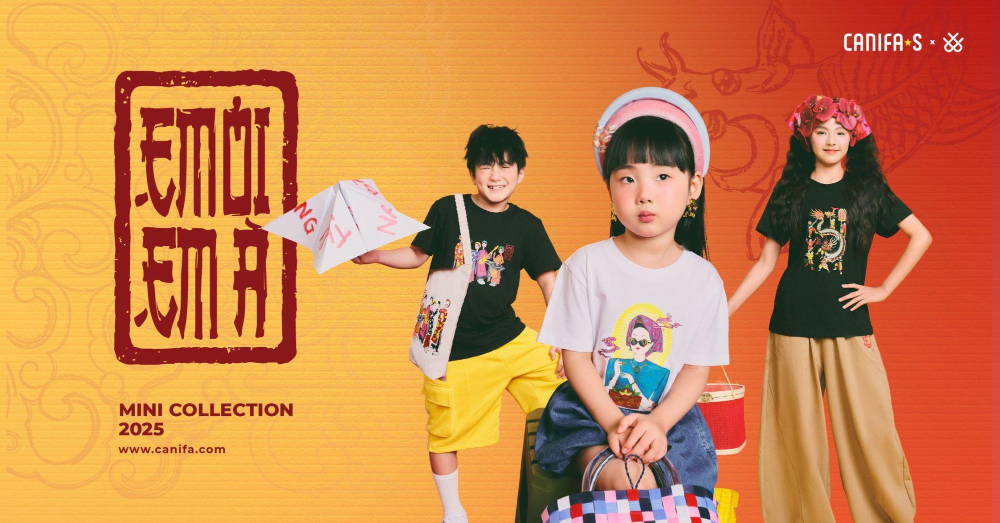 Khi văn hóa dân gian gặp thời trang đương đại - Màn hợp tác độc đáo giữa Canifa S & NTK  Cao Minh Tiến- Ảnh 3.
