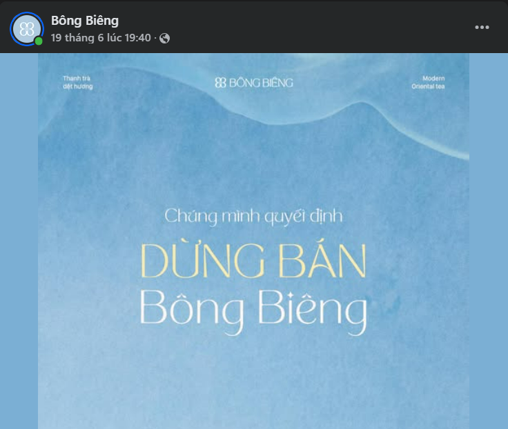 Chuyện gì đây: Trà sữa Bông Biêng bất ngờ dừng bán?- Ảnh 1.