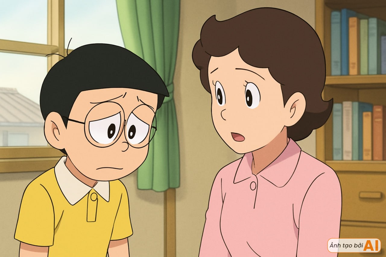 Nhóm bạn Doraemon đi thi IELTS: Nobita là người khiến cả lớp sốc nặng, Dekisugi và Shizuka lại gây thất vọng đôi chút- Ảnh 1.