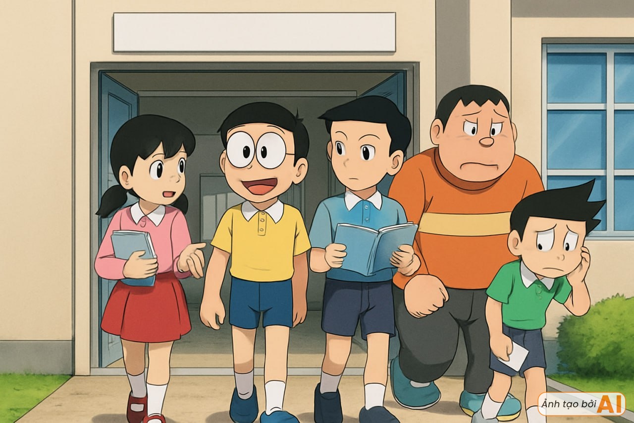 Nhóm bạn Doraemon đi thi IELTS: Nobita là người khiến cả lớp sốc nặng, Dekisugi và Shizuka lại gây thất vọng đôi chút- Ảnh 8.