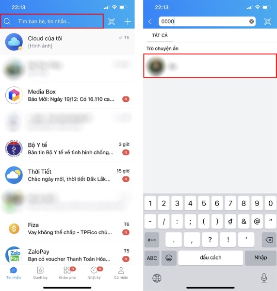 Muốn biết Zalo đang có tin nhắn ẩn hay không hãy chú ý ngay biểu tượng này trên thanh tìm kiếm- Ảnh 2.