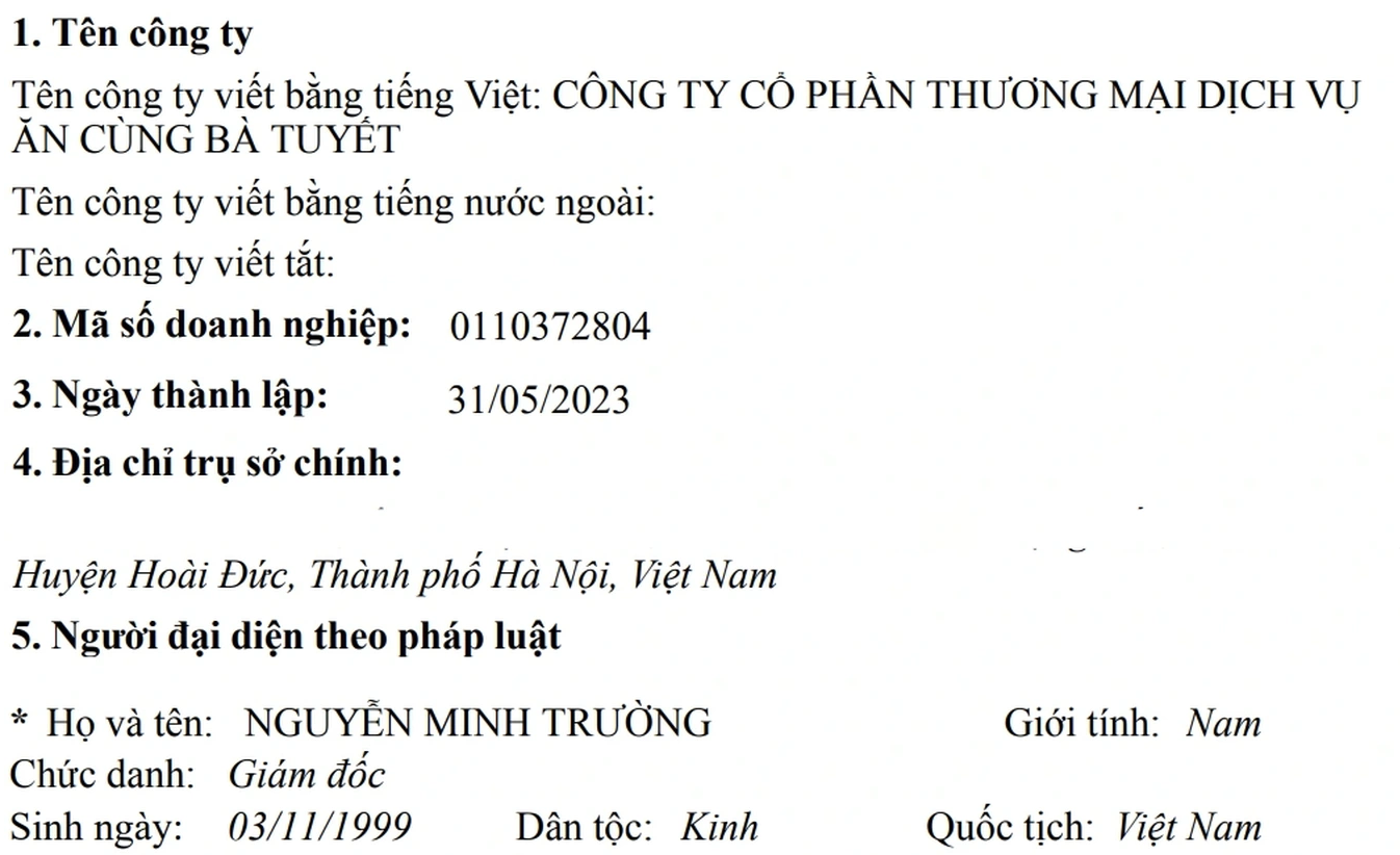 Người đứng sau "đế chế ăn vặt" - Ăn Cùng Bà Tuyết vừa thông báo giải thể LÀ AI, GIÀU CỠ NÀO mà đóng thuế thu nhập hàng trăm triệu đồng?- Ảnh 1.