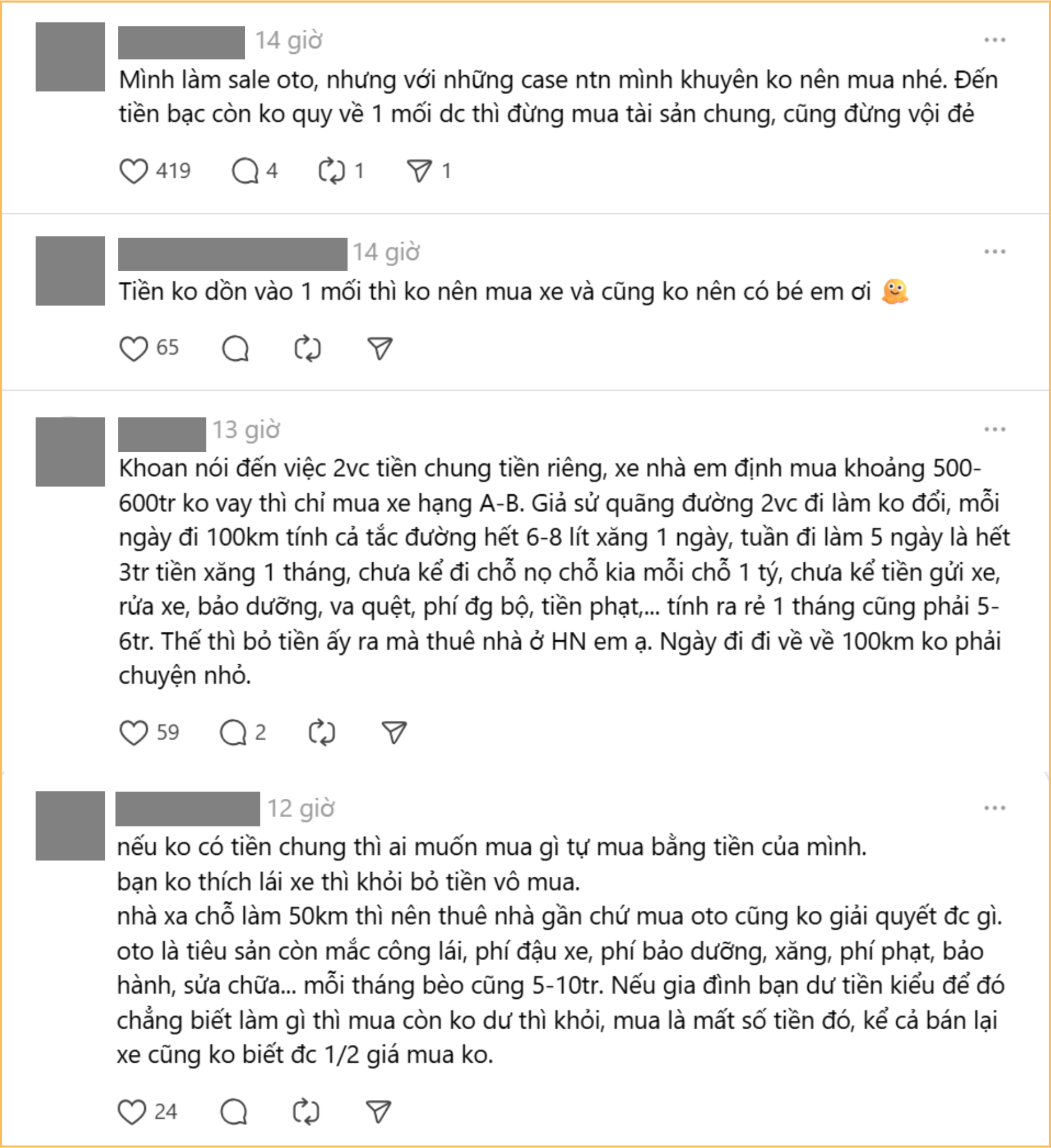 Chồng nằng nặc bắt vợ đưa 200 triệu mua ô tô, dân mạng thẳng thừng: Đừng dại mà nghe!- Ảnh 2.