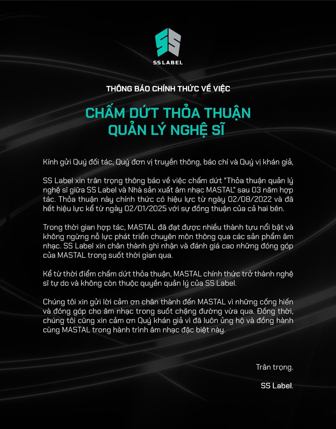 Công ty quản lý SOOBIN chấm dứt hợp đồng với 1 producer- Ảnh 1. Công ty quản lý SOOBIN chấm dứt hợp đồng với 1 producer- Ảnh 1.