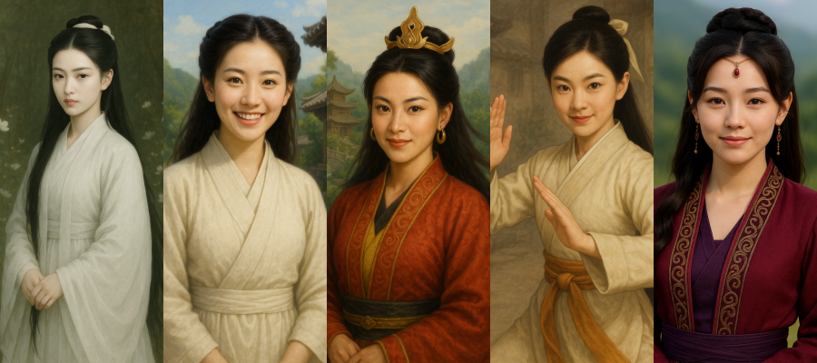 Dùng AI phục dựng chân dung 5 đại mỹ nhân trong truyện Kim Dung, nhan sắc người đẹp nhất gây tranh cãi- Ảnh 6.