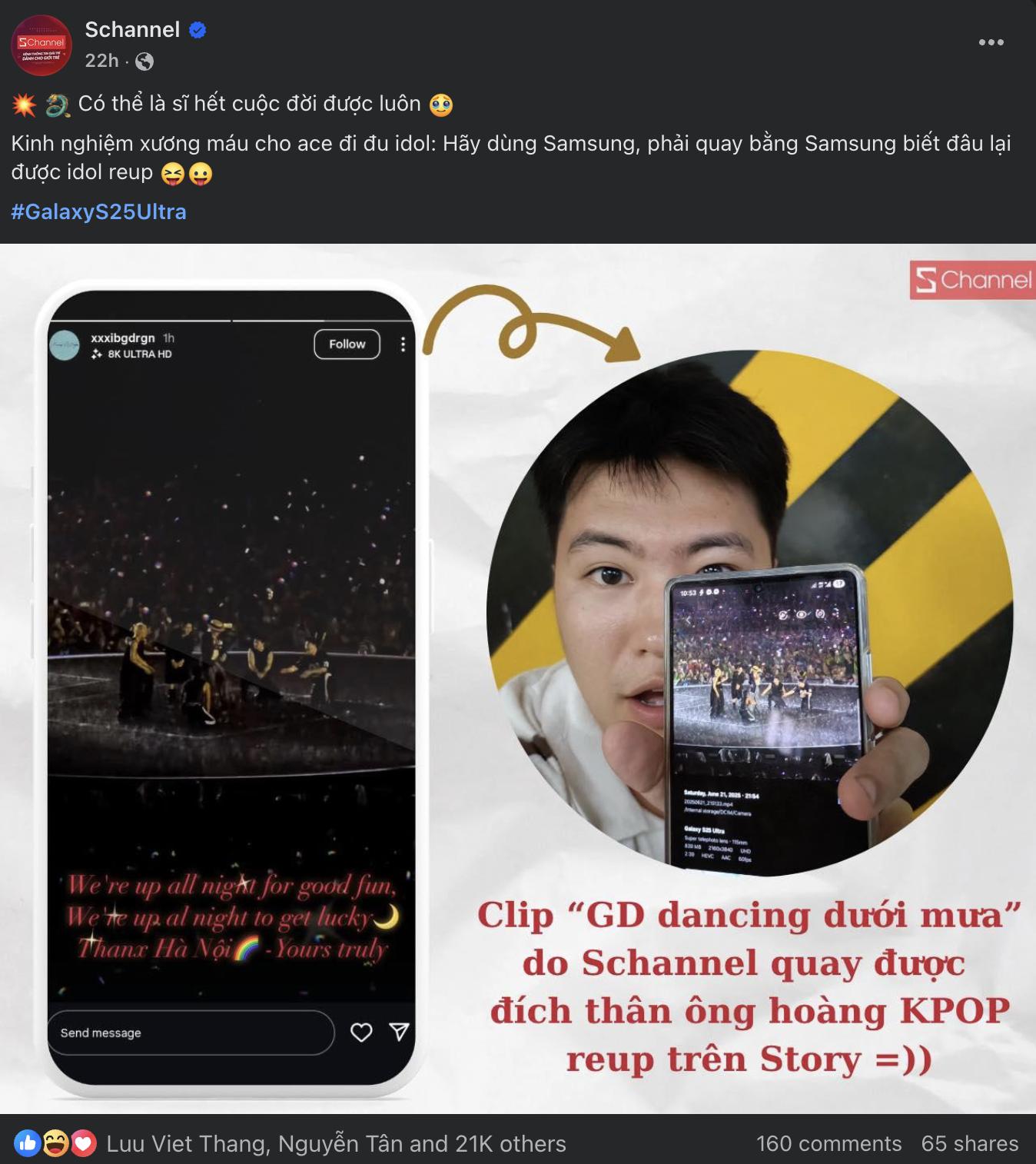 Fan Việt dùng Galaxy S25 Ultra quay concert quá “nét”, đến G-Dragon cũng phải lấy video đăng story Instagram- Ảnh 1.