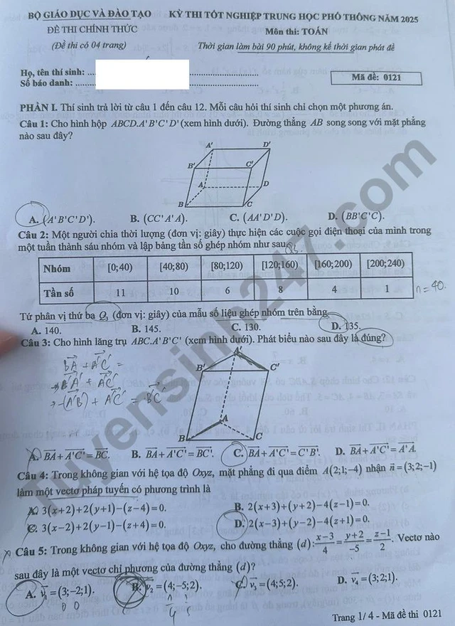 Kết thúc buổi thứ 2 thi tốt nghiệp THPT 2025: Đề nhiều câu hỏi thực tế, rất dài và "nghi" khó như 2018- Ảnh 13.
