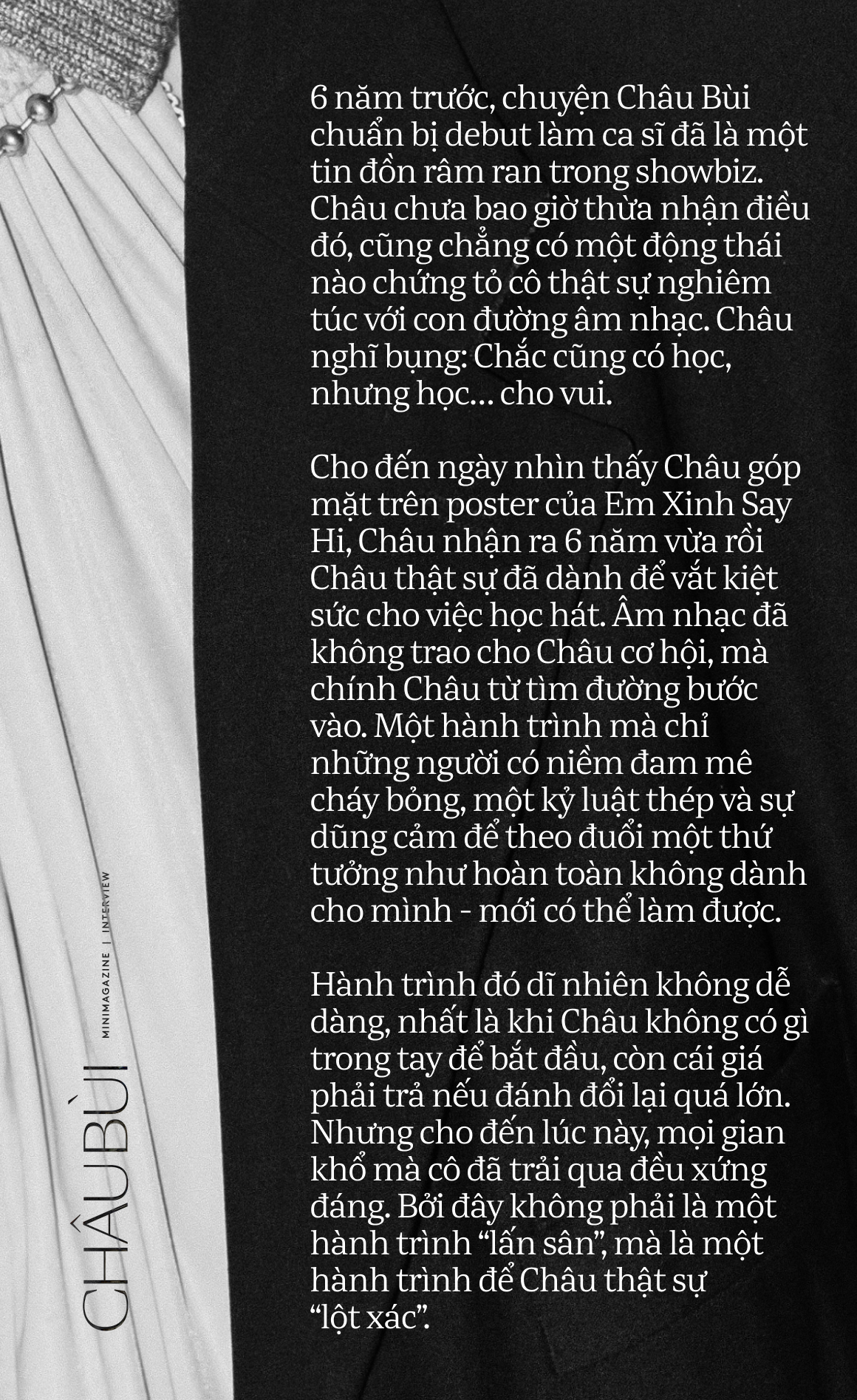 Châu Bùi: "Châu nghiêm túc và khát khao với việc học hát đến mức người ta không bỏ Châu được"- Ảnh 1.