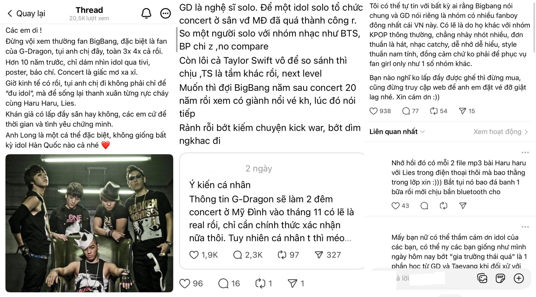 G-Dragon bị hạ bệ, fan BIGBANG flex đáp trả khiến "Threads city" lác mắt!- Ảnh 6.
