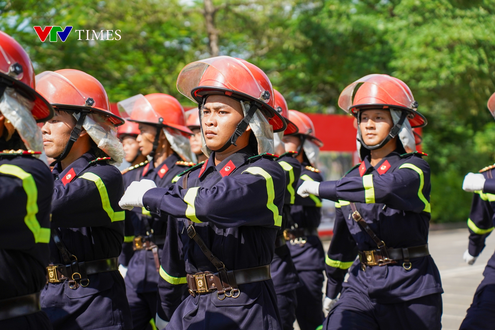 Cận cảnh buổi tập luyện diễu binh 80 năm Quốc khánh của các khối diễu binh công an nhân dân- Ảnh 4.