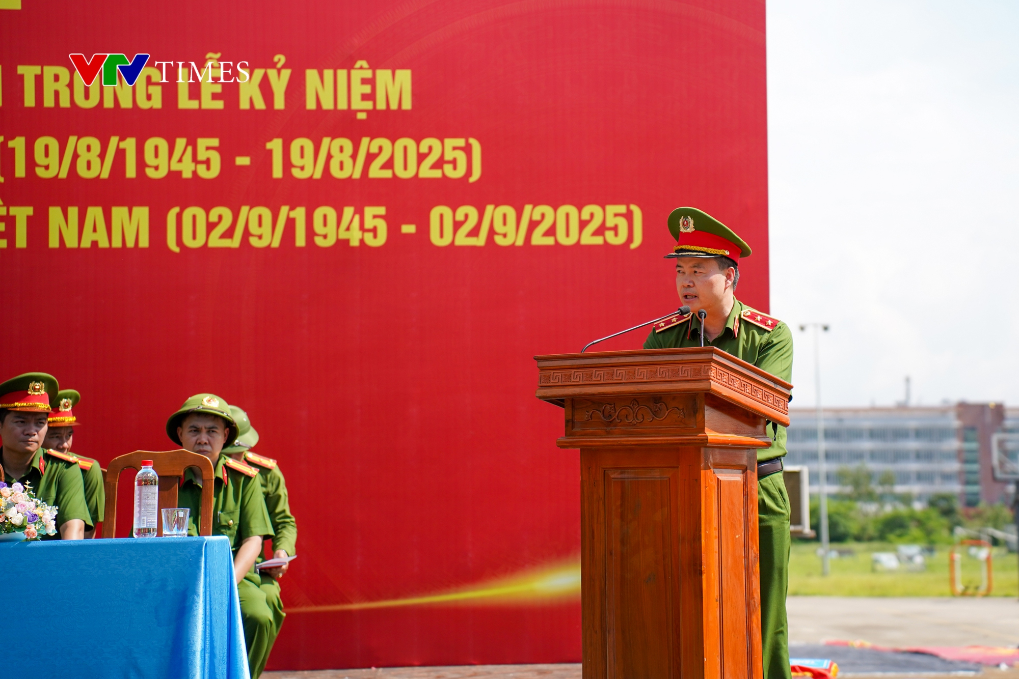 Cận cảnh buổi tập luyện diễu binh 80 năm Quốc khánh của các khối diễu binh công an nhân dân- Ảnh 2.