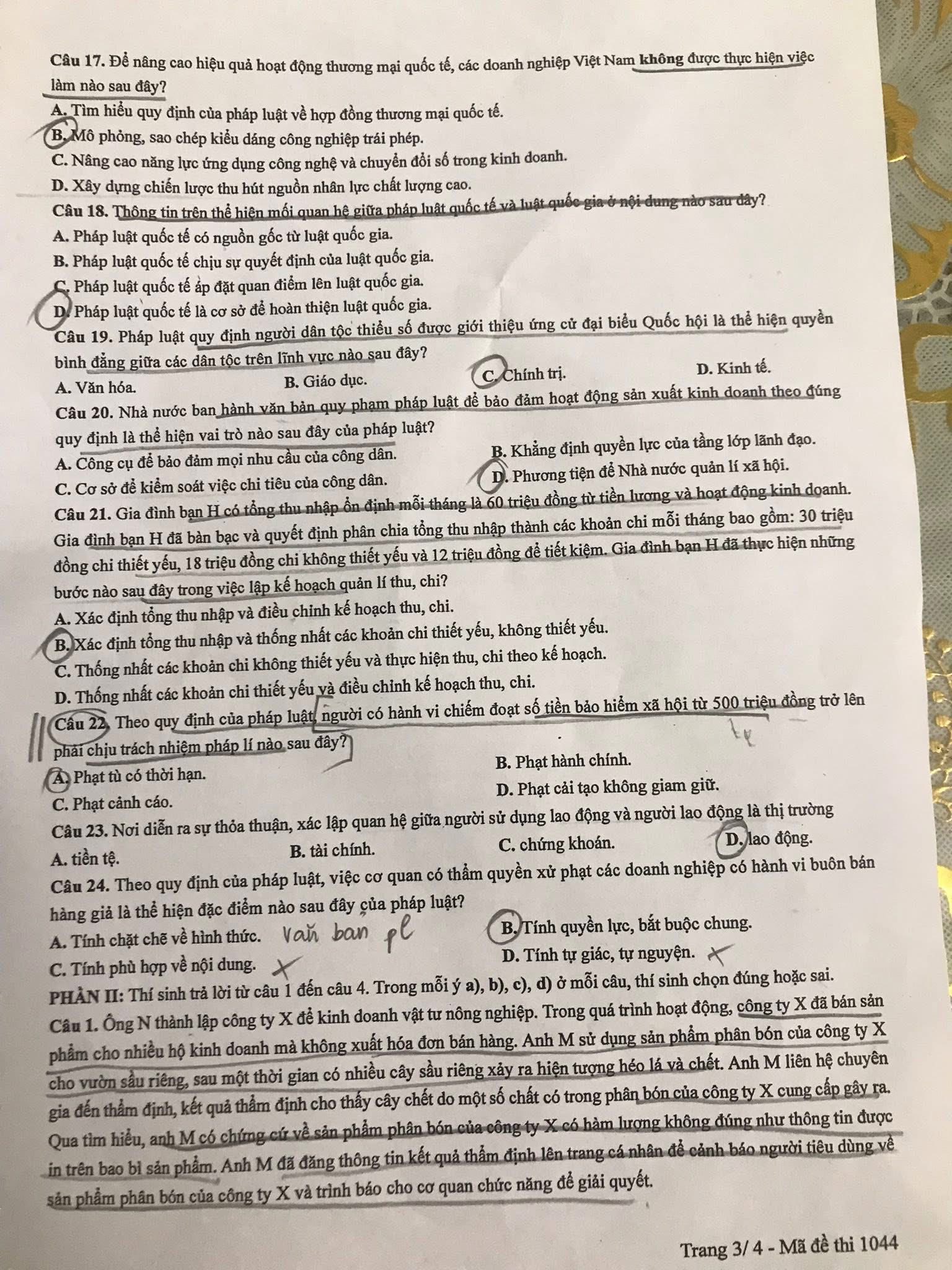 Đề các môn tự chọn thi tốt nghiệp THPT 2025 (Tất cả 9 môn)- Ảnh 26.
