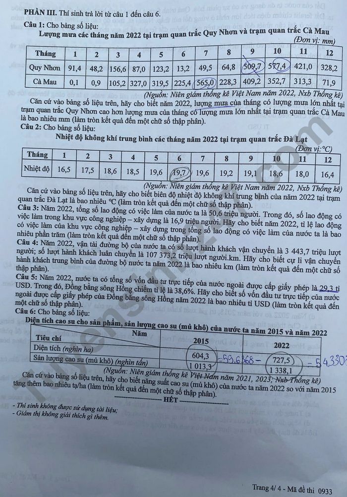 Đề các môn tự chọn thi tốt nghiệp THPT 2025 (Tất cả 9 môn)- Ảnh 23.