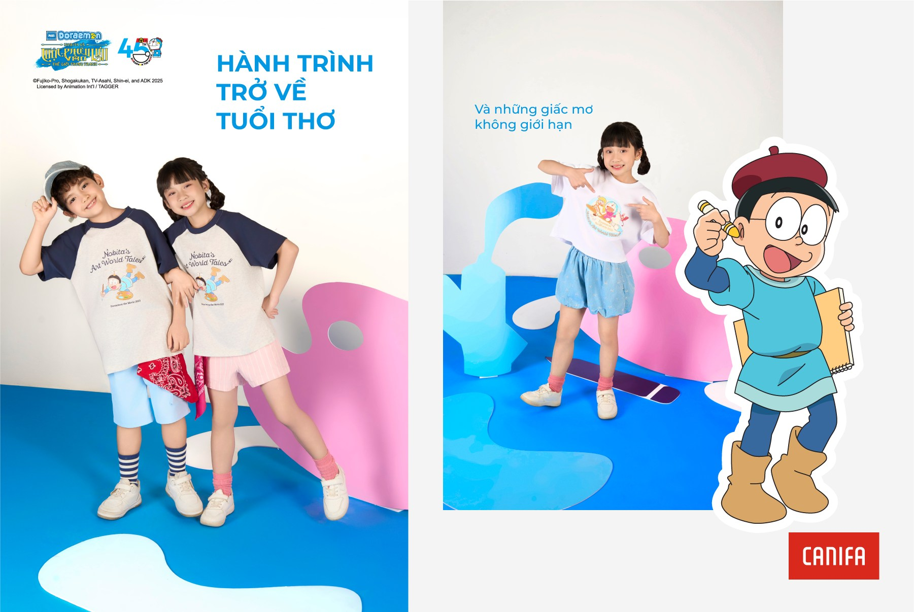Khám phá mùa hè rực rỡ tại Canifa cùng loạt nhân vật Stitch nghịch ngợm, Doraemon và những người bạn!- Ảnh 8.