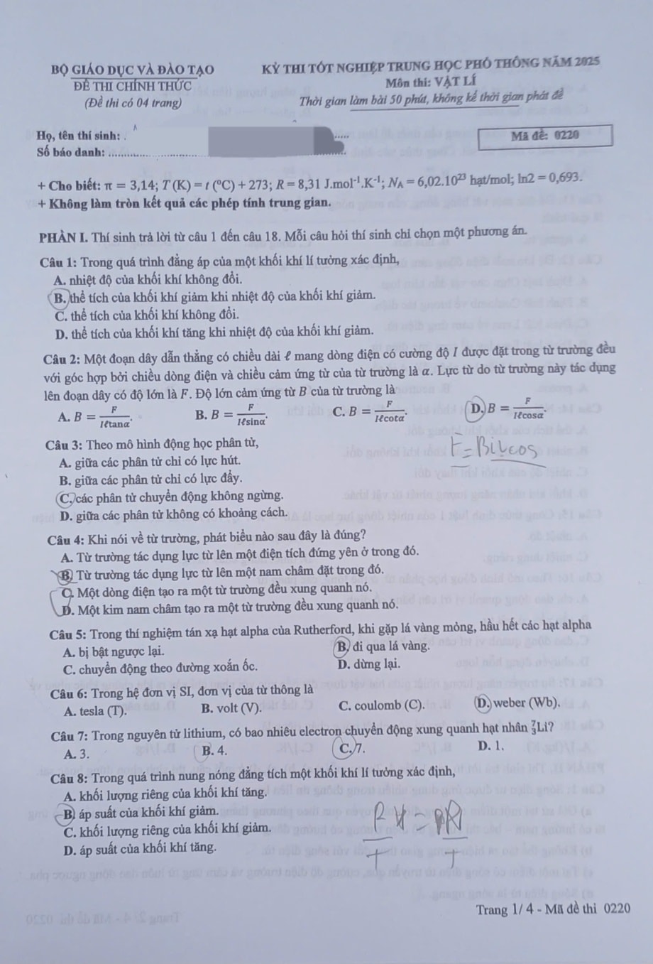 Đề các môn tự chọn thi tốt nghiệp THPT 2025 (Tất cả 9 môn)- Ảnh 8.
