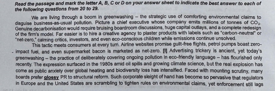 "Greenwashing" là cái gì mà sĩ tử thi tiếng Anh sáng nay muốn khóc luôn trong phòng thi?- Ảnh 2.