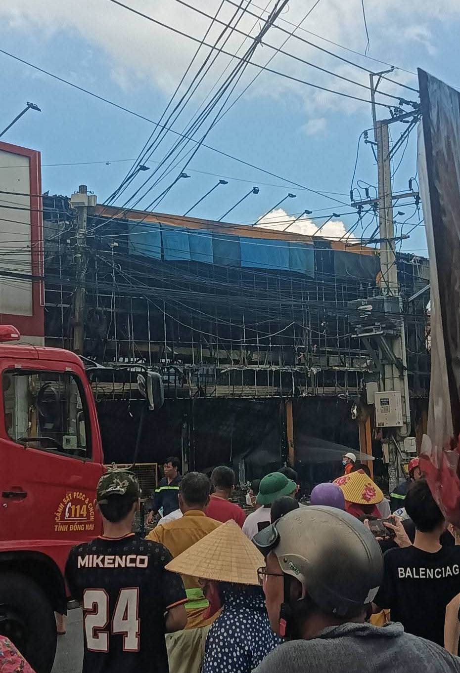 Cháy lớn tại siêu thị Điện máy xanh ở Đồng Nai lúc giữa trưa- Ảnh 1.