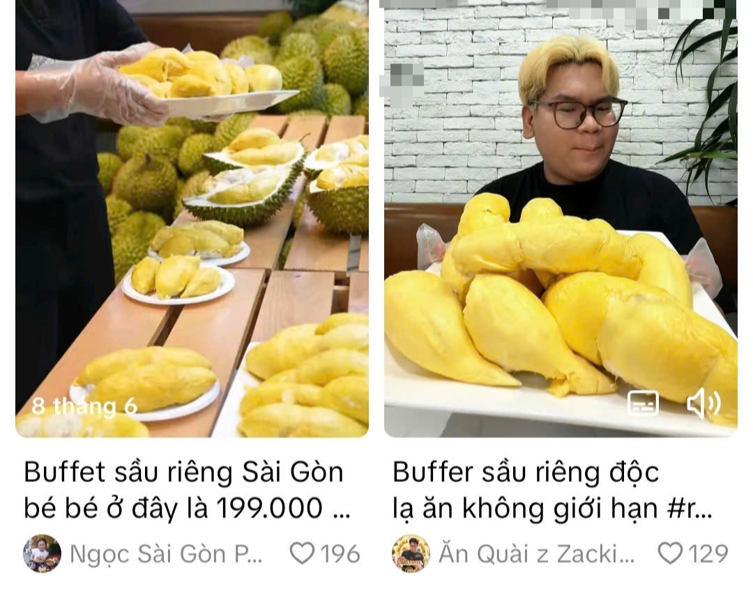 Buffet sầu riêng 199.000 đồng ăn trong 1 giờ "gây bão" mạng xã hội- Ảnh 1.