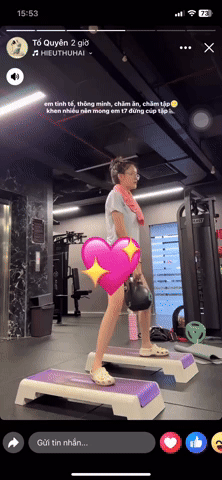 Chăm tập gym, bạn gái HIEUTHUHAI tăng cân nhanh 