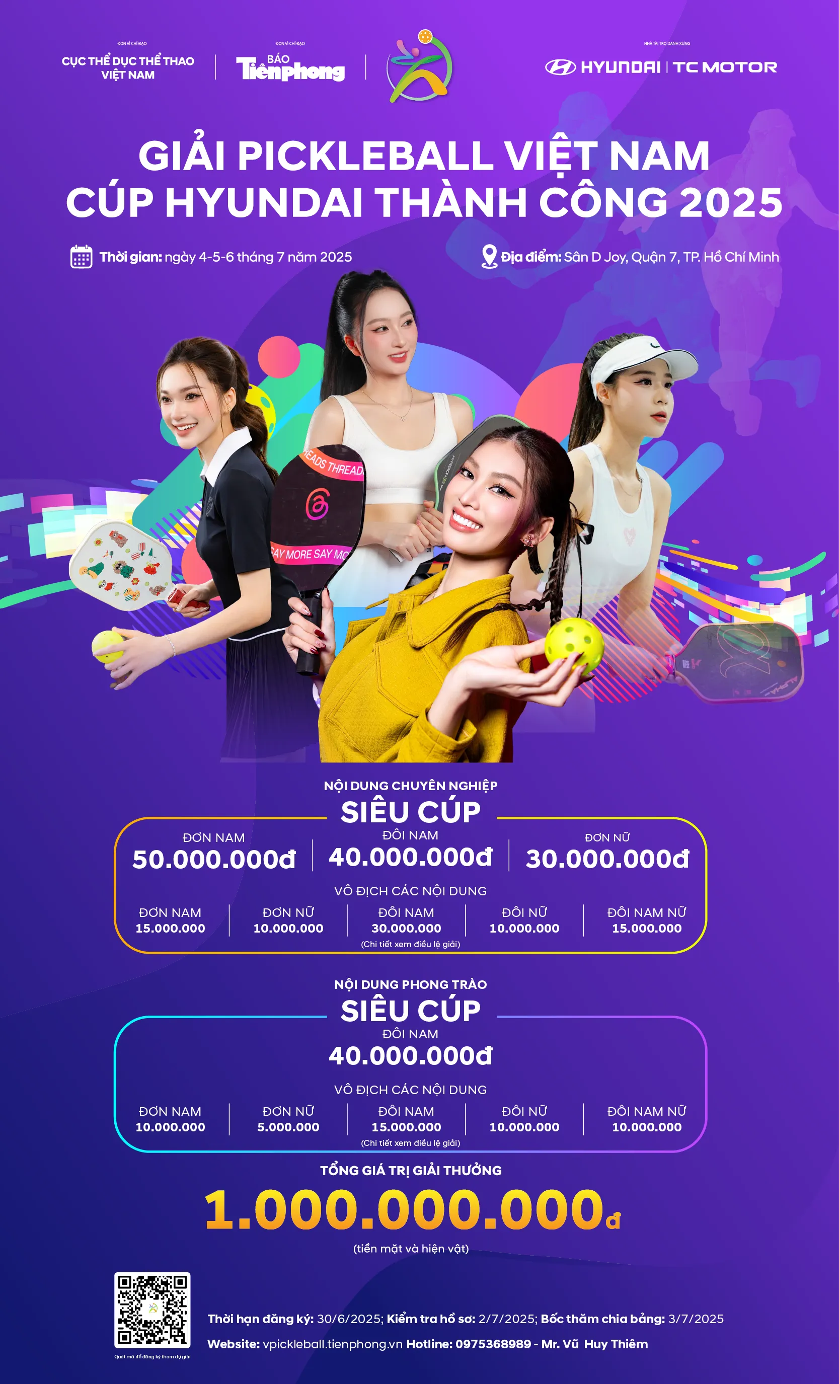 Hoa hậu Hà Trúc Linh yêu thể thao, hứng thú với pickleball và ấn tượng về Giải Vô địch Pickleball Việt Nam 2025- Ảnh 3.