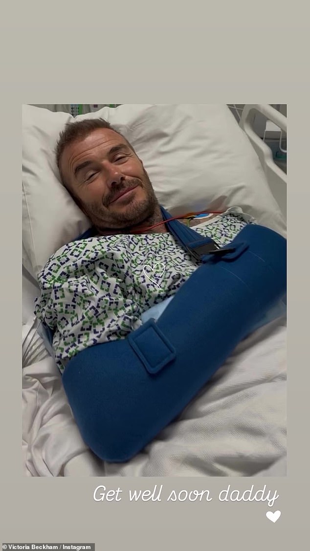 Beckham ôm cánh tay băng bó xuất hiện sau ca mổ, tâm trạng thế nào khi bị con cả bất hiếu phớt lờ?- Ảnh 4.
