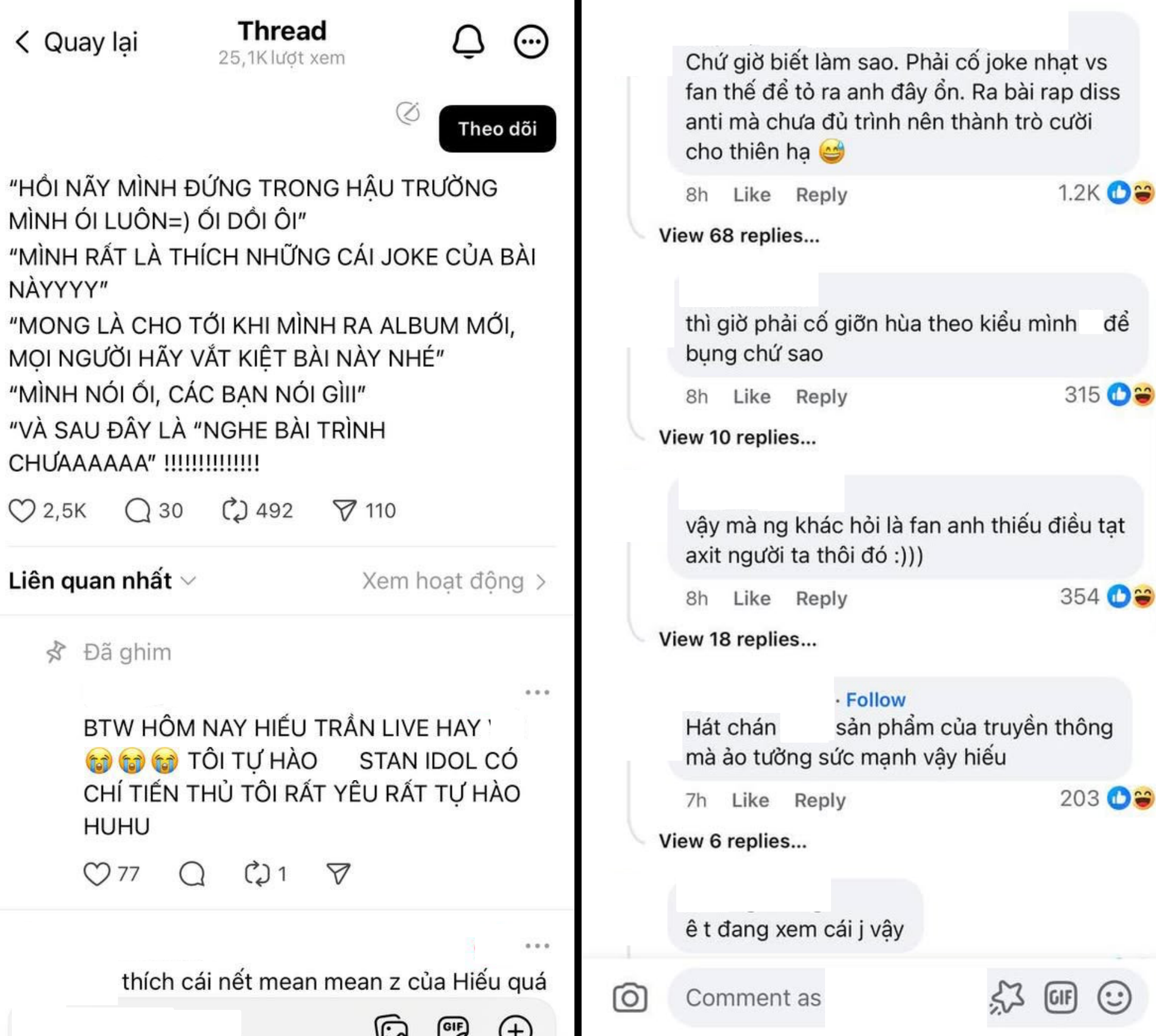 HIEUTHUHAI “phát ói” vì lịch trình dày đặc, hùa theo trò đùa của cộng đồng mạng khiến bài TRÌNH rơi vào vòng luẩn quẩn- Ảnh 6.
