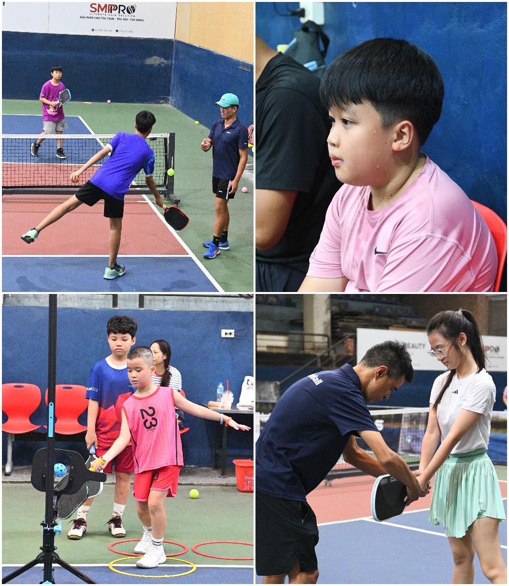 “Khối nghỉ hè” đầm đìa mồ hôi trên sân pickleball: HLV hụt hơi, phụ huynh chi tiền triệu- Ảnh 12.