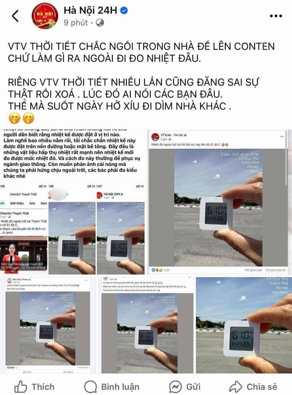 Thực hư thông tin Hà Nội nóng 61 độ C: Tại sao bản tin thời tiết dự báo nhiệt độ cao nhất là 40 độ C, mà cầm nhiệt kế ra đường lại đo được tận 61 độ?- Ảnh 5.