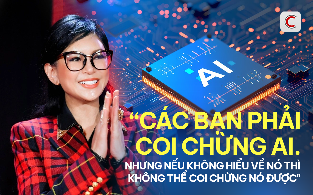 Bà Lê Hồng Thuỷ Tiên: "Các bạn phải coi chừng AI, nhưng nếu không hiểu nó thì không coi chừng nó được!"- Ảnh 1.