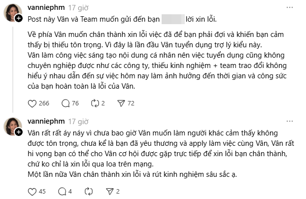 TikToker tuyển trợ lý cá nhân, bị "phốt" để ứng viên đợi 30 phút trong khi mình ngồi tám chuyện- Ảnh 4.