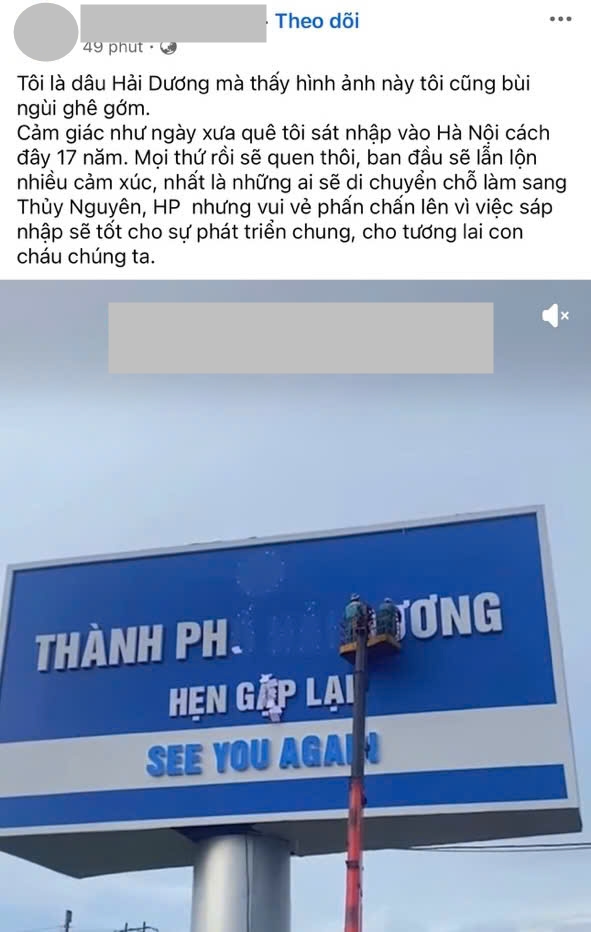VIDEO tấm biển nổi tiếng ở Hải Dương gỡ xuống, hội 34 xúc động: Dù Hải Dương hay Hải Phòng, quê hương vẫn ở đó!- Ảnh 7.