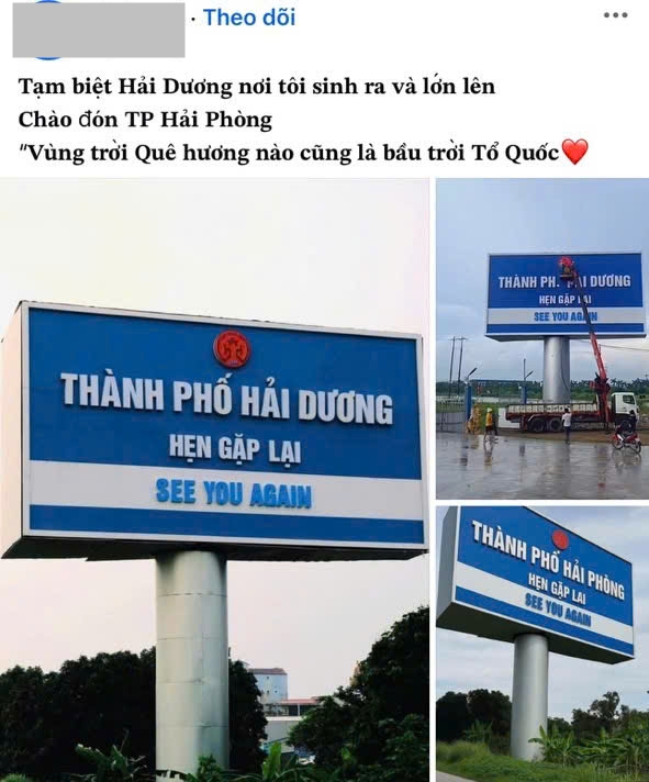 VIDEO tấm biển nổi tiếng ở Hải Dương gỡ xuống, hội 34 xúc động: Dù Hải Dương hay Hải Phòng, quê hương vẫn ở đó!- Ảnh 3.