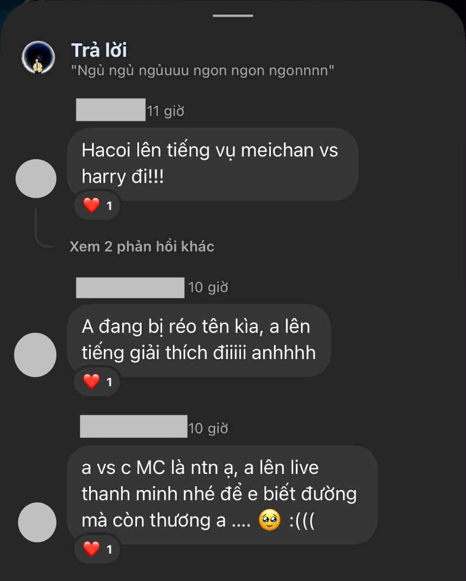 Lộ cảnh Meichan và Hà Còi gặp nhau, Harry lên tiếng ẩn ý rồi vội xoá đi: Netizen thắc mắc chuyện gì đang xảy ra?- Ảnh 8.