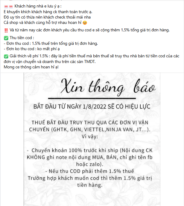 Chủ shop online đồng loạt từ chối COD, chuyển khoản thì “cấm” ghi nội dung: Chuyện gì đang diễn ra?- Ảnh 3.