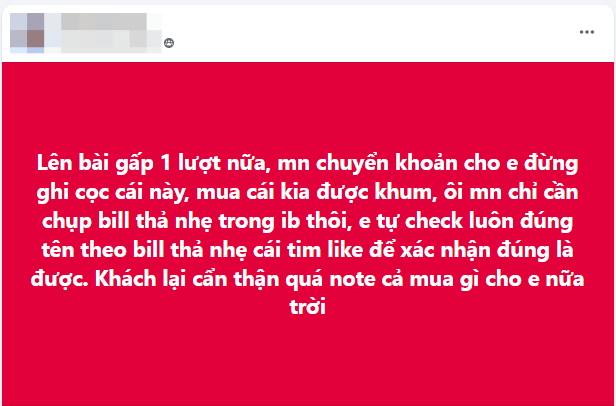 Chủ shop online đồng loạt từ chối COD, chuyển khoản thì “cấm” ghi nội dung: Chuyện gì đang diễn ra?- Ảnh 2.