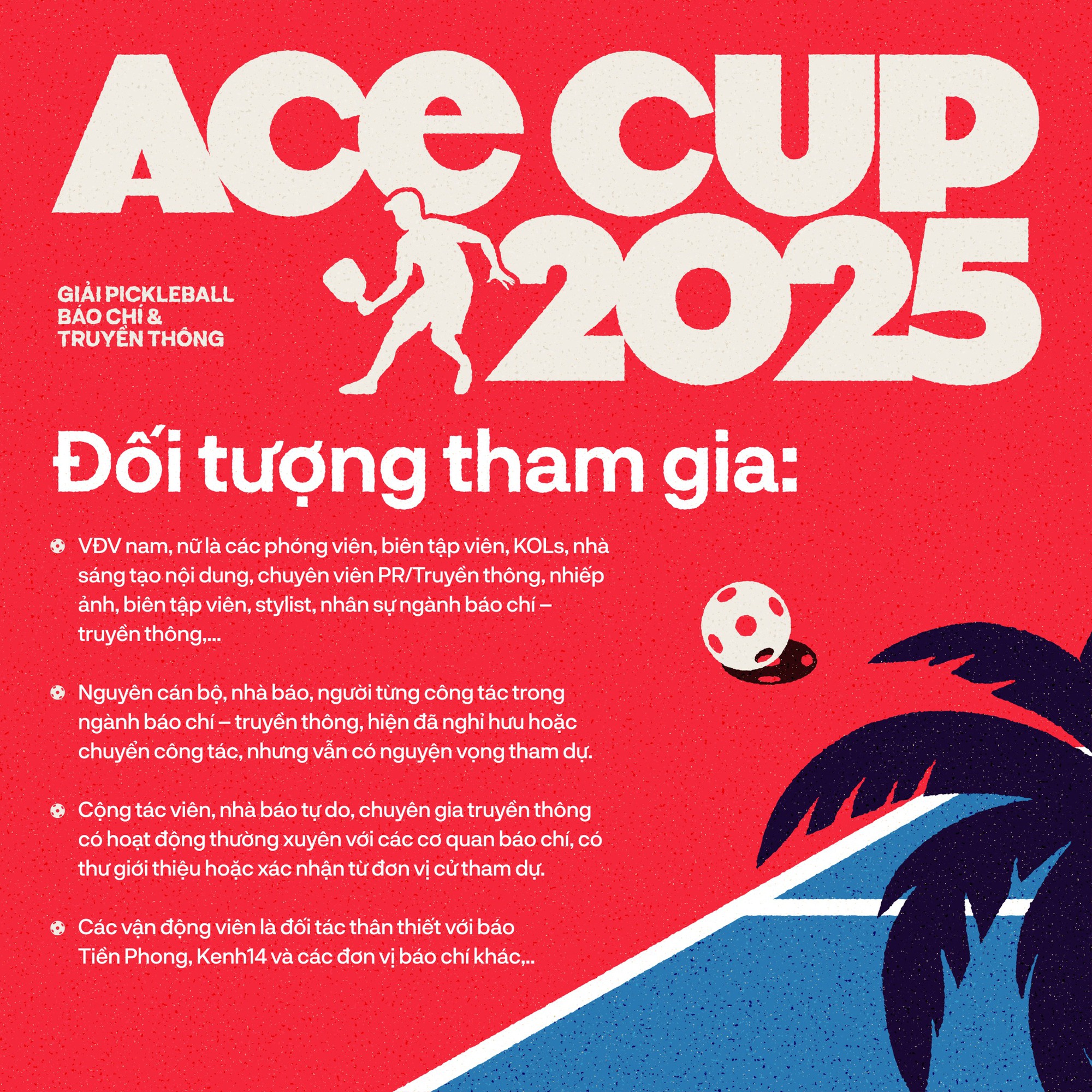 Tất tần tật về giải Pickleball Báo chí - Truyền thông - ACE Cup 2025: Tạm xa deadline, “đập bóng, đổ mồ hôi” giữa hè rực lửa!- Ảnh 1.