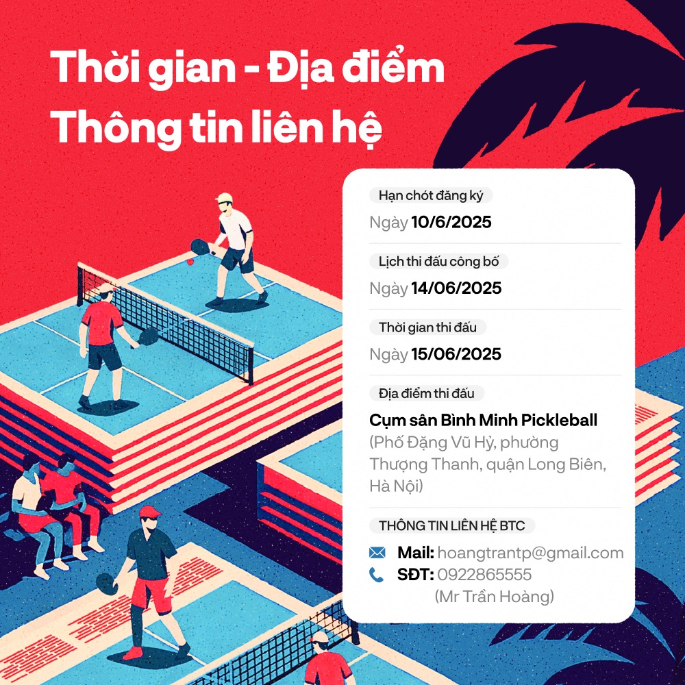 Tất tần tật về giải Pickleball Báo chí - Truyền thông - ACE Cup 2025: Tạm xa deadline, “đập bóng, đổ mồ hôi” giữa hè rực lửa!- Ảnh 2.