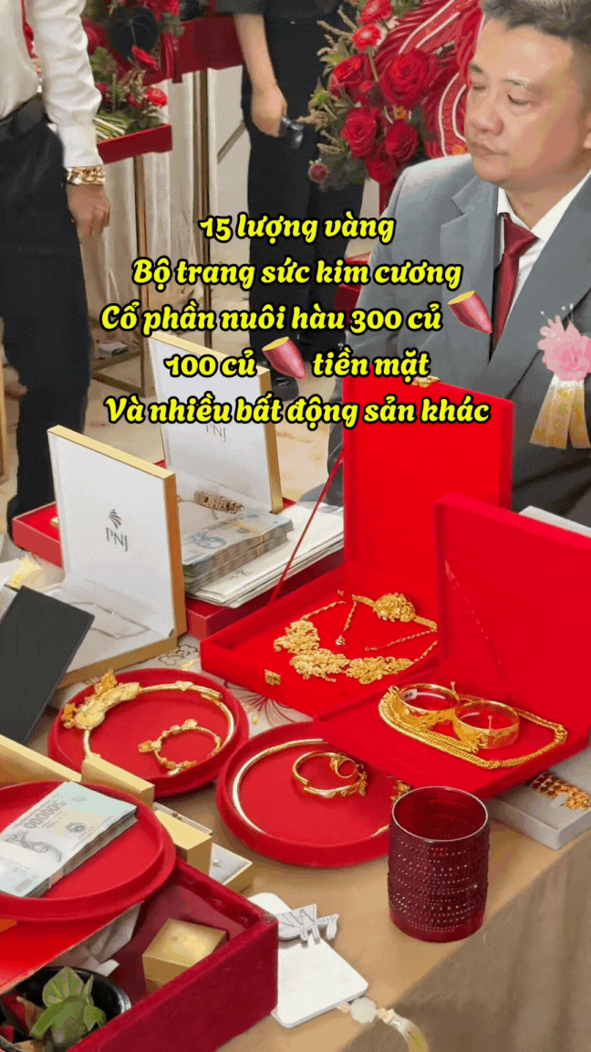 Độc lạ đám cưới miền Tây: Cô dâu được trao của hồi môn 100 con chồn hương, cổ phần nuôi hàu..., cảm xúc của bố vợ gây chú ý- Ảnh 1.