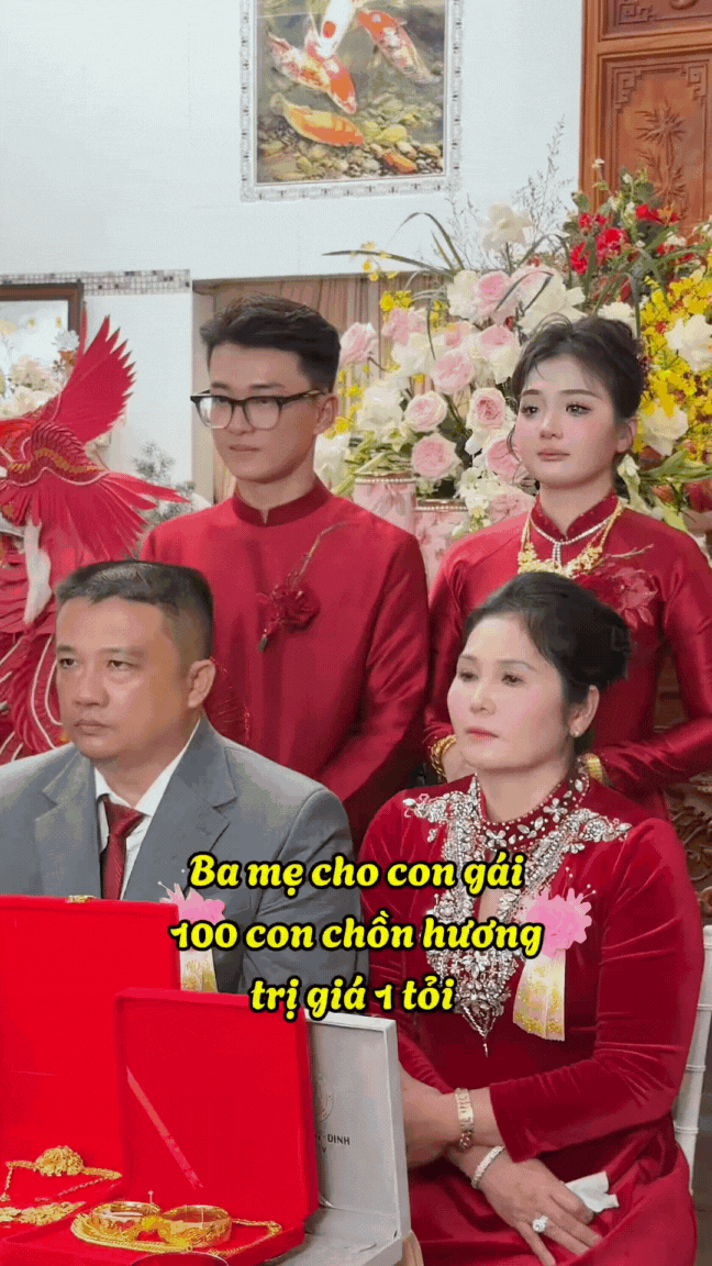 Độc lạ đám cưới miền Tây: Cô dâu được trao của hồi môn 100 con chồn hương, cổ phần nuôi hàu..., cảm xúc của bố vợ gây chú ý- Ảnh 2.