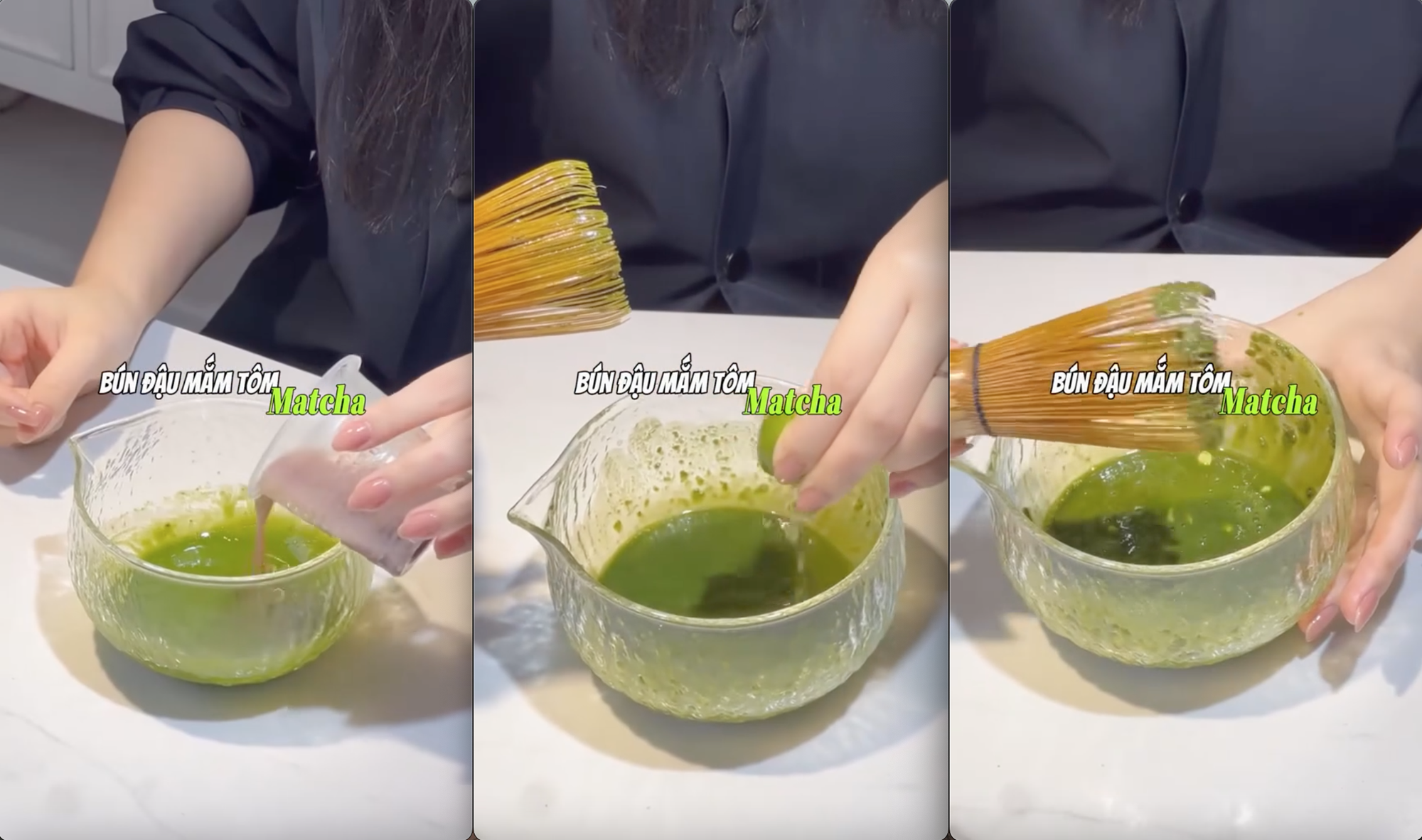 Video pha mắm tôm pha với matcha để ăn bún đậu lan truyền: Dân mạng phẫn nộ vì 