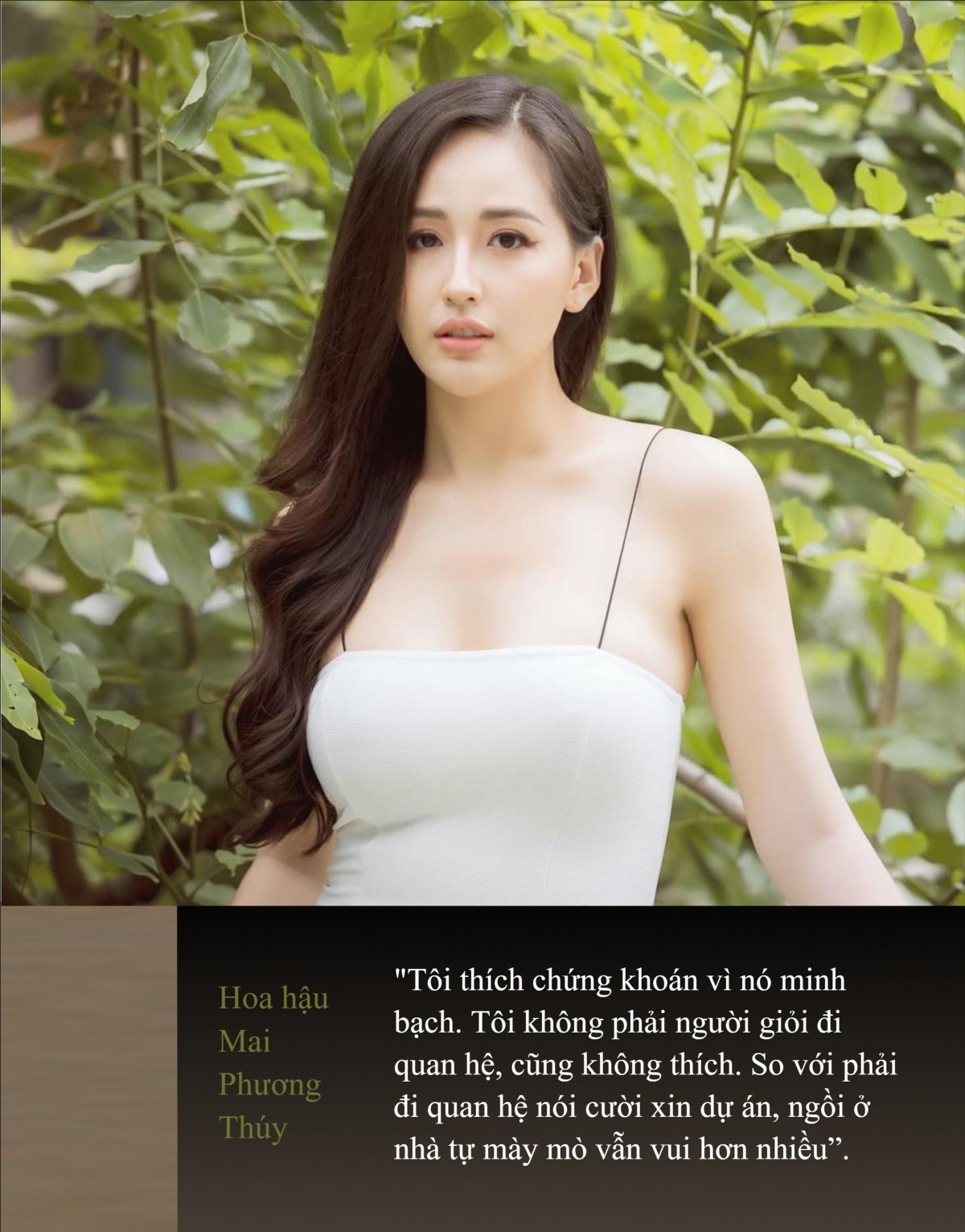 ‘Khẩu vị đầu tư’ của Hoa hậu Mai Phương Thúy: "Tôi thích chứng khoán vì nó minh bạch, không dựa hơi, không cần nói cười quan hệ…”- Ảnh 1.