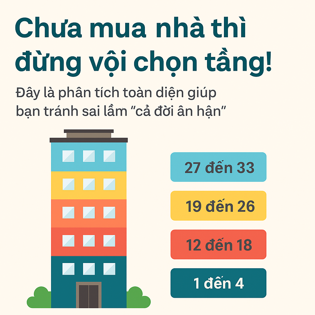 Chưa mua nhà thì đừng vội chọn tầng! Đây là phân tích toàn diện giúp bạn tránh sai lầm 