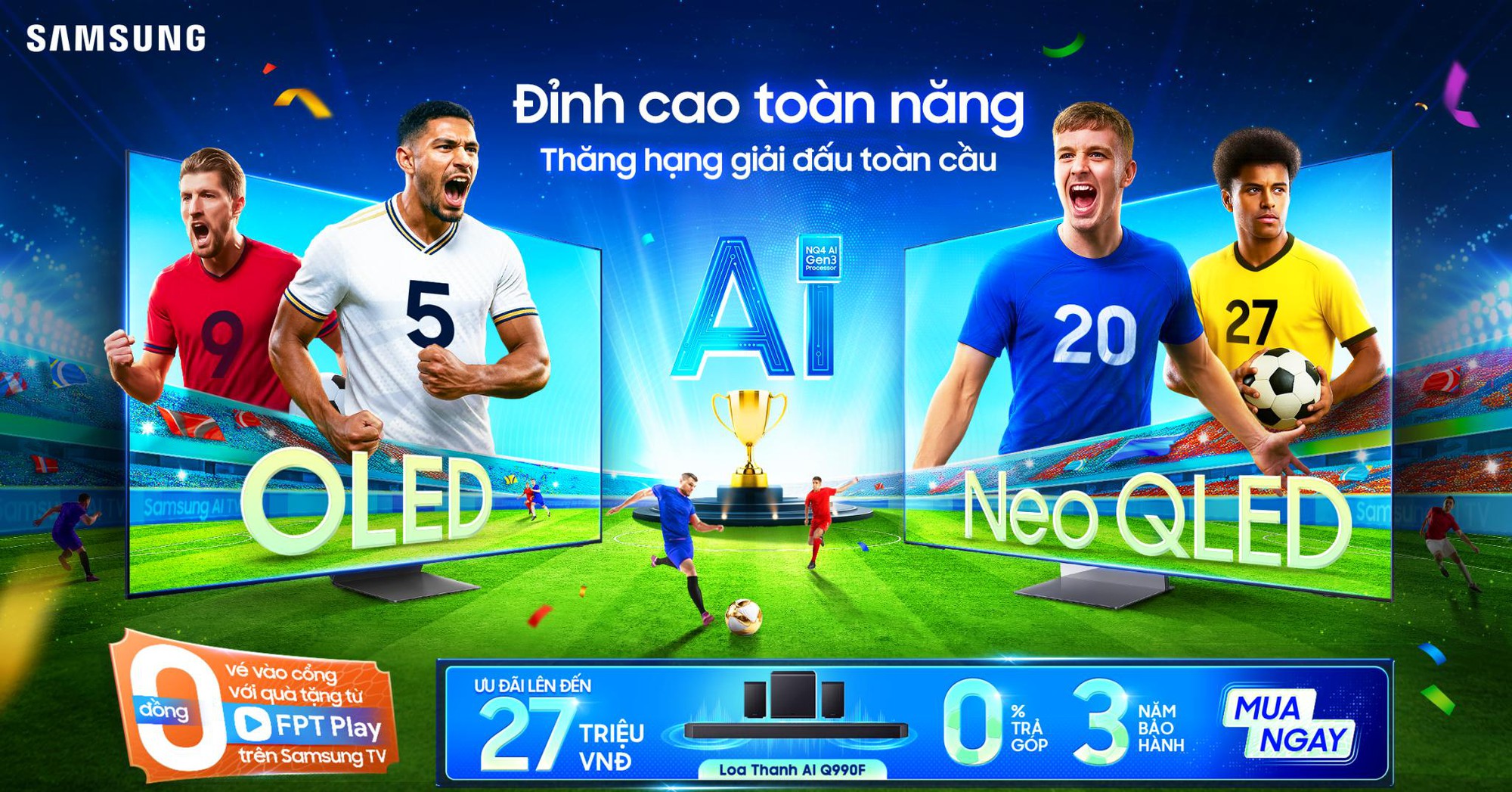 Tận hưởng FIFA Club World Cup 2025 siêu mãn nhãn trên Samsung AI TV 100 inch- Ảnh 3. Tận hưởng FIFA Club World Cup 2025 siêu mãn nhãn trên Samsung AI TV 100 inch- Ảnh 3.