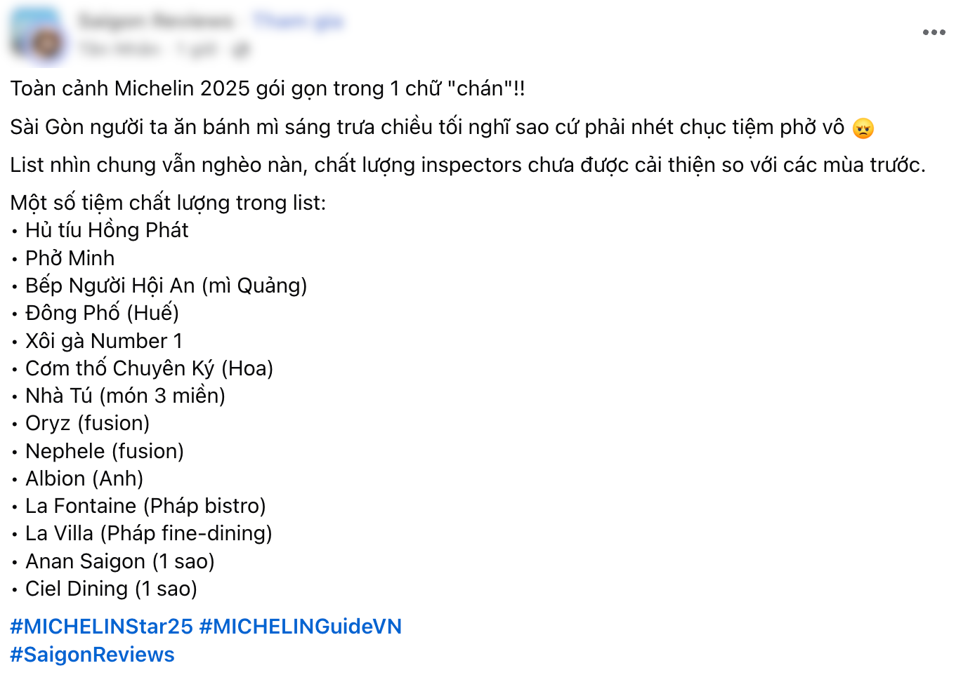 MICHELIN liên tục “hắt hủi” món Việt ngon nhất thế giới khiến cư dân mạng không khỏi bức xúc sau màn trao giải đêm qua- Ảnh 4. MICHELIN liên tục “hắt hủi” món Việt ngon nhất thế giới khiến cư dân mạng không khỏi bức xúc sau màn trao giải đêm qua- Ảnh 4.