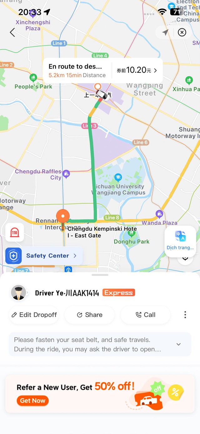 Khách Việt kể chuyện du lịch "thành phố hạnh phúc nhất" Trung Quốc, nhận xét: "Giá taxi làm tôi ái ngại"- Ảnh 2.