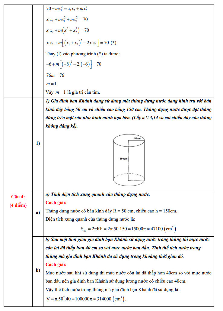 Đề thi và đáp án tham khảo môn Toán thi vào lớp 10 2025 Hà Nội- Ảnh 7.