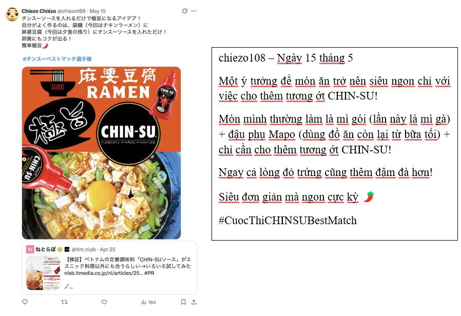 Yêu thích một loại tương ớt đến từ Việt Nam, giới trẻ Nhật lan tỏa hình ảnh kết hợp với nhiều món ăn- Ảnh 1.